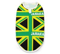 Jamaican Kingdom Flag Fashion Dog Shirts Printing Pet Clothes Sleeveless Pets Vest for Dogs Puppy Cats M
