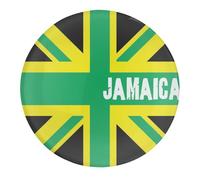 Jamaican Kingdom Flag Glass Strong Magnetic Refrigerator Magnet Cute Fridge Sticker for Whiteboard Kitchen Office 1 PCS