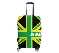 Jamaican Kingdom Flag Personalized Luggage Case Cover Funny Travel Accessories Washable Suitcase Protector Fit 19-32 Inch XL