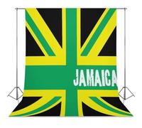 Jamaican Kingdom Flag Photo Studio Backgrounds Black Photography Backdrop for Portrait Video Shooting Live 56"x118"