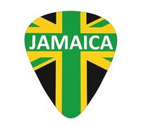 Jamaican Kingdom Flag Soundtrack Guitar Picks Bass Guitarist Plectrums Paddles for Playing Guitar 12 PCS