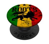 Jamaican Lion Of Judah Rastafari Roots Rasta Reggae Music PopSockets Adhesive PopGrip