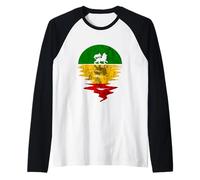 Jamaican Lion of Judah Rastafari Roots Rasta Reggae Music Raglan Baseball Tee