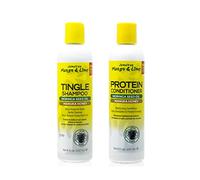 Jamaican Mango and Lime Tingle Shampoo and Protein Conditioner Twin Pack (2x237ml) - Tea Tree extracts, Manuka Honey and Moringa Seed Oil. NO PARABENS. NO SULPHATES. NO PETROLATUM.