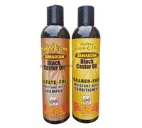 JAMAICAN MANGO & LIME BLACK CASTOR SHAMPOO SULPHATE FREE & CONDITIONER BPARABEN FREE UNDLE