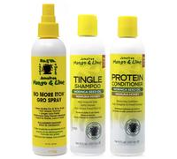 Jamaican Mango & Lime Itch Grow Spray 8Oz With Shampoo 8Oz & Protein Conditioner 8Oz (Set Of 3)