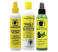 Jamaican Mango & Lime No More Itch Grow Spray 8oz with Tingle Shampoo 8oz & Sproil Stimulating Spray Oil 8oz