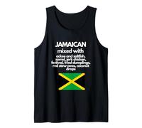 Jamaican Mixed with Jamaica Food Funny Flag Tank Top