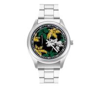 Jamaican Palm Trees Mens Watches Simplicity Watch Stainless Steel Band