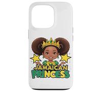Jamaican Princess Cute Afro Girl Crown Black Girl Case for iPhone 13 Pro