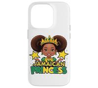 Jamaican Princess Cute Afro Girl Crown Black Girl Case for iPhone 14 Pro
