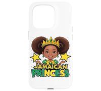 Jamaican Princess Cute Afro Girl Crown Black Girl Case for iPhone 15 Pro