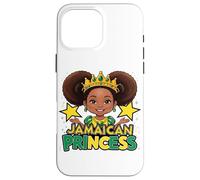 Jamaican Princess Cute Afro Girl Crown Black Girl Case for iPhone 16 Pro Max