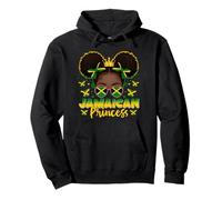 Jamaican Princess Jamaica Flag Afro Jamaican For Girl Women Pullover Hoodie