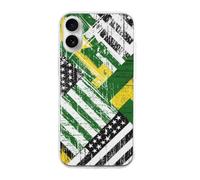 Jamaican Proud U.S.A Flag Phone Case Compatible with iPhone 16 Plus
