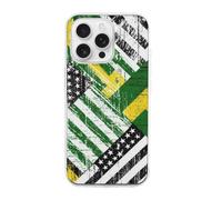 Jamaican Proud U.S.A Flag Phone Case Compatible with iPhone 16 Pro