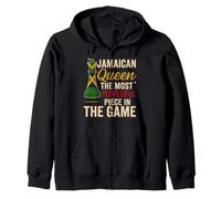 Jamaican Queen The Most Powerful Piece In The Game Zip Hoodie