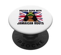 Jamaican Roots British Born Girl Pride Jamaica Heritage PopSockets Adhesive PopGrip