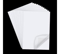 JAMAKALA 12pcs Double Sided Adhesive Sheets,Clear Self-Adhesive Sticky Craft Tape Sheet for Photo Albums DIY Arts Craft Handbook Making Home Decoration, A4 Size