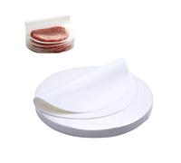 JAMAKALA 500Pcs Round Burger Paper Sheets,10cm Round Greaseproof Non Stick Burger Paper,Burger Press Wax Discs Papers Food-Grade Hamburger Patty Papers for Meat Beef Cookies Cake Bakin