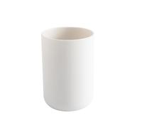 JAMAKALA Bathroom Toothbrush Cups Toothbrush Holder, 300ml Plastic Tooth Brushing Tumbler, Reusable Portable Mouthwash Cup for Drinking Rinsing Toothpaste Vanity Travel (White)