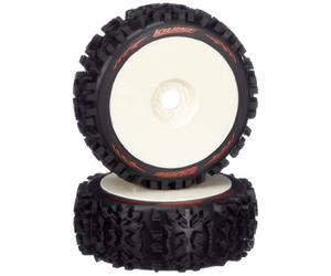 Jamara 054804 Hard Tyre Plus Rim for 1/8 B-Pioneer Buggy Competition (2-Piece)