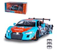 JAMARA 402605 Audi R8 LMS Diecast 1:24 Including Button Cells - Model Car Toy, Children's Car, Model Miniature Vehicles, Gift for Kids, Doors Manual Open/Close, Light