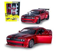JAMARA 402614 Dodge Challenger SRT Jailbreak Diecast 1:36 2-in-1 Model Car Toy, Children's Car, Model Mini Vehicles, Gift Idea Kids, Doors Manual Open/Close, Tuning