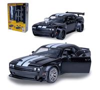 JAMARA 402615 Dodge Challenger SRT Jailbreak Diecast 1:36 2-in-1 Model Car Toy, Children's Car, Model Mini Vehicles, Gift Idea Kids, Doors Manual Open/Close, Tuning