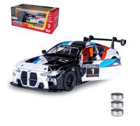 JAMARA 402630 BMW M4 GT3 Diecast 1:32 Including Button Cells - Model Car Toy, Children's Car, Model Miniature Vehicles, Gift Idea for Children, Doors Manual Open/Close