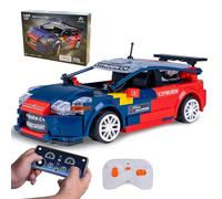 JAMARA 402868 CADA 2008 Citroën C4 WRC 1:20 2.4GHz Bricks, Car Toy Model, Racing Sports Car for Kids from 6 Years, RC Remote Controlled Gift Idea for Children, Dual Mode