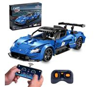 JAMARA 402936 CADA Maserati GT2 1:14 2.4GHz Bricks Blue, Remote Controlled, App Operated, 549 Pieces, Technology Toy for Children, Gift Idea for Boys from 6 Years