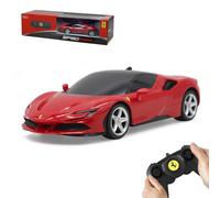 JAMARA 403124 - Ferrari SF90 Stradale 2.4 GHz 1:24 - officially licensed, up to 1 hour driving time at approx. 9 km/h, perfectly replicated details, workmanship