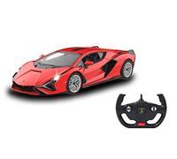 JAMARA 403128 Lamborghini Sián 2.4 GHz 1:14 Manual Door-RC car, Officially Licensed, up to 1 Hour Driving time, Approx. 11 km/h, Perfectly replicated, Detailed Interior, red