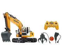 Jamara 405112 Liebherr R936 2.4G Digger Destruction Set with Sorting Grab/Demolition Hammer and Ball/660 Degree Turret Rotation, 1:20 Scale