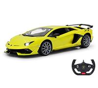 JAMARA 405171 Lamborghini Aventador SVJ 1:14 2.4GHz-Officially Licensed, up to 1 Hour Driving time at Approx. 11 km/h, Perfectly replicated Details, Workmanship, Yellow