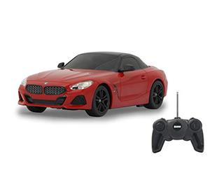 Jamara 405190 BMW Z4 Roadster 1:24 27 MHz officially licensed, 1 hour driving time at approx. 9 km/h, perfectly replicated details, workman, red