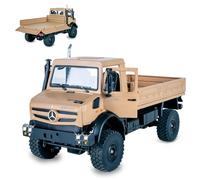 JAMARA 408310 Mercedes-Benz Unimog U5023 1:14 2.4 GHz RC Car Remote Control Truck Crawler RC Toy Kids Snowboard Manual Open/Close Doors, 4 Wheel Drive