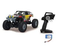 Jamara 410113 - J-Rock Crawler 4WD 1:10 Li-Ion 2,4GHz - Rubber tires, Adjustable track, 2 drive motors, Very high ground clearance, Extreme Ramp Travel Index, Very high ground clearance
