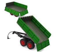 JAMARA 423284 Tipper Dark Green for RC Tractor 1:16 Agriculture Accessories, Agriculture Attachment, Gift for Children, RC Plug, Loading Area Up/Down with RC