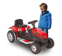Jamara 460262 - Ride-on Tractor 6V Strong Bull - Powerful Drive Motor and Battery for up to 90 min Driving Time, Horn, Key System, Adjustable Seat, Gas Pedal