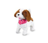Jamara 460340 460340-RC Plush White/Brown 27MHz-Soft Fur, Snout, Moves The Head,