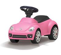 Jamara 460406 Pink Volkswagen 460406-Push Car VW Beetle Tilt Prevention, Authentic Appearance, Horn on The Steering Wheel
