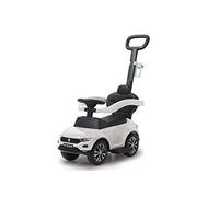 Jamara 460463 - Push Car VW T-Roc 3in1 White - Tilt Prevention, Backrest, Side Guard, Extendable Footrest, Sounds, Horn, Cup Holders