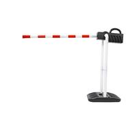 JAMARA 460491 - Traffic Barrier - 12 Piece Mechanical Barrier, Easy to Assemble with Interlocking Elements, Classic/Realistic Design, Durable Plastic, Red
