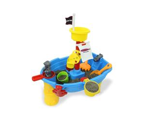 Jamara 460570 Pirate Jack Water Play Table 21 Pieces Promoting Motor Skills, Sti