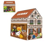 JAMARA 460754 Claas Playhouse Farm, Officially Licensed, Suitable for Indoors, Tent with Door Opening, Easy Assembly with Plug-In Elements, Space-Saving Dismountable