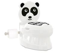 JAMARA 460958 Meine kleine Toilette Panda mit Spülsound und Toilettenpapierhalte