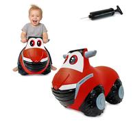 JAMARA 466000 Massey Ferguson Bouncing Tractor with Pump Hopper BPA Free Easy Care Officially Licensed Side Mirrors Serve Child as Hold Red