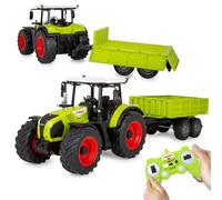 JAMARA Claas Arion 660 405360 with Tipping Trailer 1:24 2.4GHz - Toy Tractor Remote Controlled, Children's Vehicles Model Agriculture, Gift for Children, Light, Towing Hitch